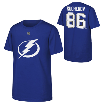 Toronto Maple Leafs детска тениска Nikita Kucherov #86 NHL Flat Name & Number Short Sleeve Cotton