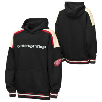 Detroit Red Wings детски суитшърт с качулка NHL Camaraderie Oversized Colorblock Fleece