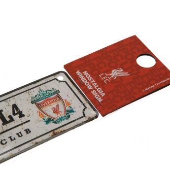 Liverpool FC тенекиена табела Retro Window Sign