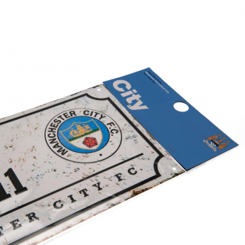 Manchester City табела за стена Street Sign Retro