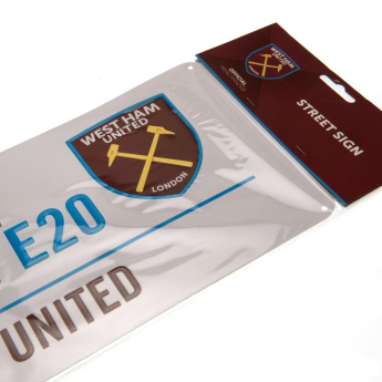 West Ham United табела за стена Street Sign