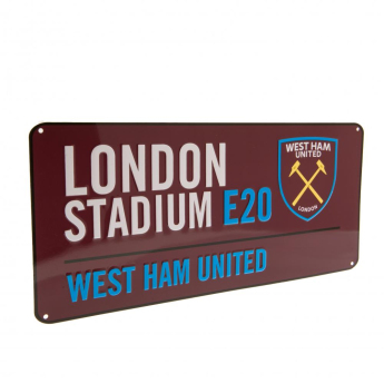 West Ham United табела за стена Street Sign CL