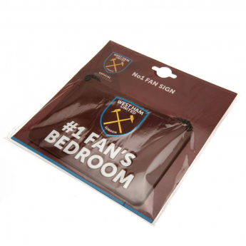 West Ham United знак за спалня Bedroom Sign No1 Fan