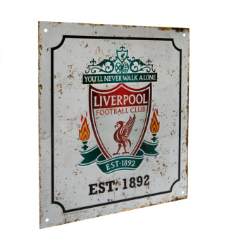 Liverpool FC табела за стена Retro Logo Sign