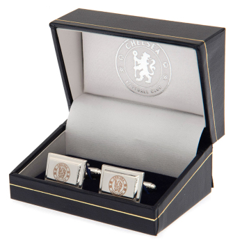 Chelsea FC копчета за ръкавели Silver Plated Cufflinks