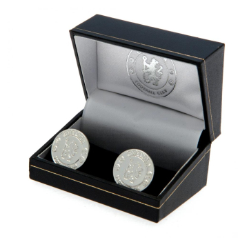 Chelsea FC копчета за ръкавели Silver Plated Cufflinks CR