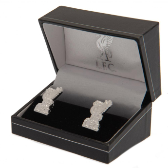 Liverpool FC копчета за ръкавели Silver Plated Formed Cufflinks LB