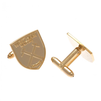 West Ham United копчета за ръкавели Gold Plated Cufflinks