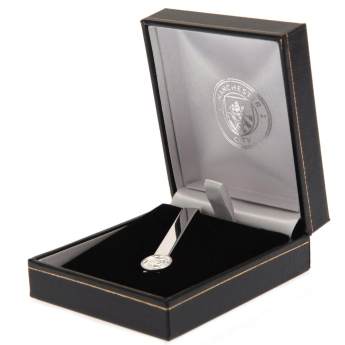 Manchester City клипс за вратовръзка Silver Plated Tie Slide