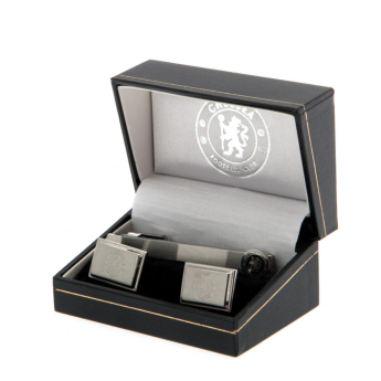 Chelsea FC комплект щипка за вратовръзка и копчета за ръкавели Tie Slide & Cufflink Set