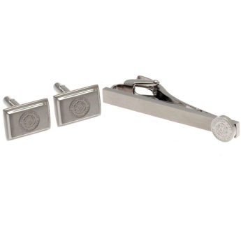 Leicester City комплект вратовръзка и копчета за ръкавели Tie Slide & Cufflink Set