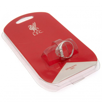 Liverpool FC пръстен Silver Plated Crest Small
