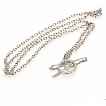 Arsenal FC колие с висулка Silver Plated Pendant & Chain GN
