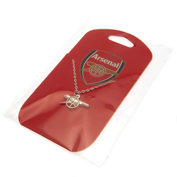 Arsenal FC колие с висулка Silver Plated Pendant & Chain GN