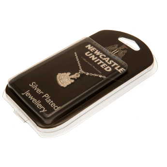 Newcastle United колие с висулка Silver Plated Pendant & Chain