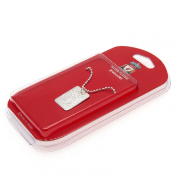 Liverpool FC колие с висулка куче Silver Plated Dog Tag & Chain