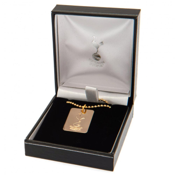 Tottenham Hotspur колие с висулка куче Gold Plated Dog Tag & Chain
