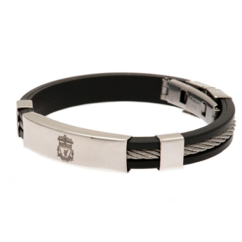 Liverpool FC силиконова гривна Silver Inlay Silicone Bracelet