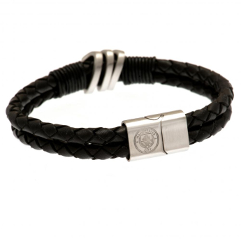 Manchester City кожена гривна Leather Bracelet