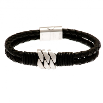 Manchester City кожена гривна Leather Bracelet