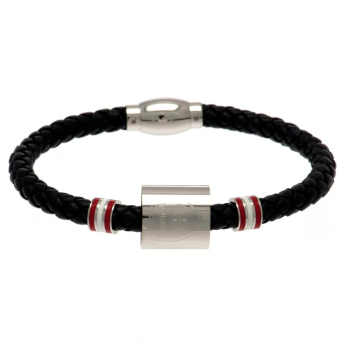 Arsenal FC кожена гривна Colour Ring Leather Bracelet
