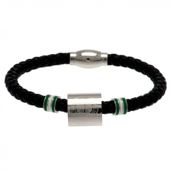 Celtic FC кожена гривна Colour Ring Leather Bracelet