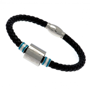 Manchester City кожена гривна Colour Ring Leather Bracelet