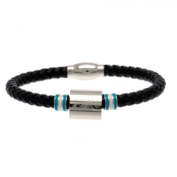 Manchester City кожена гривна Colour Ring Leather Bracelet