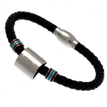 West Ham United кожена гривна Colour Ring Leather Bracelet