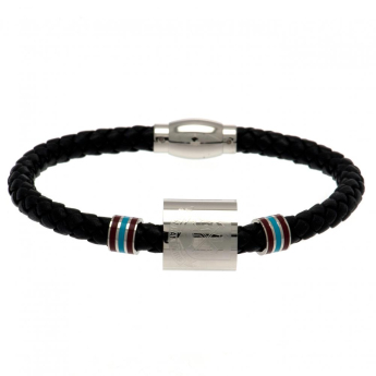 West Ham United кожена гривна Colour Ring Leather Bracelet