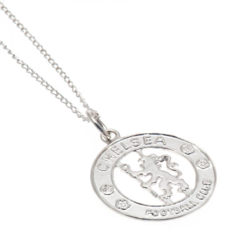 Chelsea FC колие с висулка Sterling Silver Pendant & Chain CR