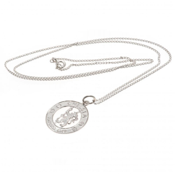 Chelsea FC колие с висулка Sterling Silver Pendant & Chain CR