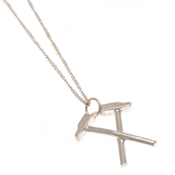 West Ham United колие с висулка Sterling Silver Pendant & Chain HM