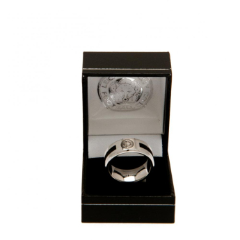 Leicester City пръстен Black Inlay Ring Small