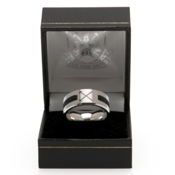 West Ham United пръстен Black Inlay Medium HM