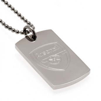 Arsenal FC колие с висулка куче Engraved Dog Tag & Chain
