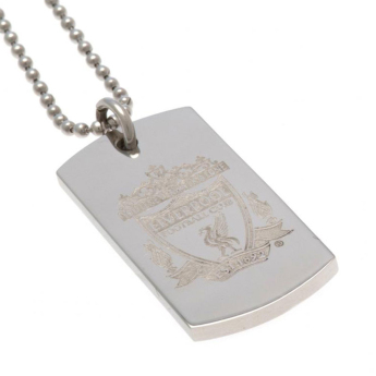 Liverpool FC колие с висулка куче Engraved Dog Tag & Chain CR