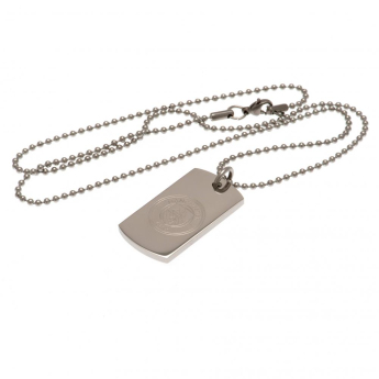 Manchester City колие с висулка куче Engraved Dog Tag & Chain