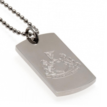 Newcastle United колие с висулка куче Engraved Dog Tag & Chain