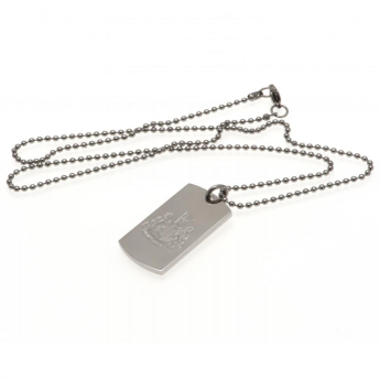 Newcastle United колие с висулка куче Engraved Dog Tag & Chain