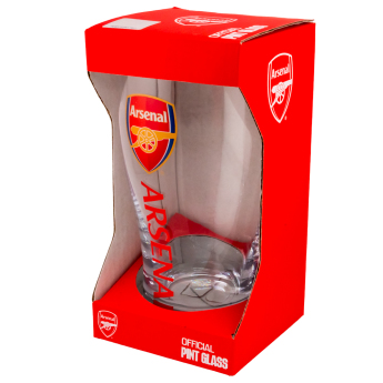 Arsenal FC стъклена чаша Tulip Pint Glass