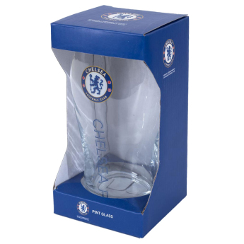 Chelsea FC стъклена чаша Tulip Pint Glass