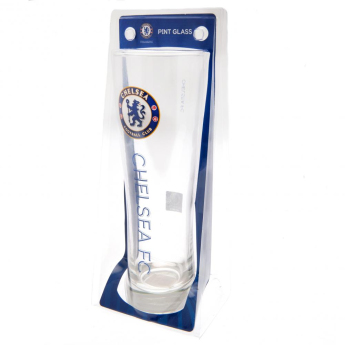 Chelsea FC стъклена чаша glass logo