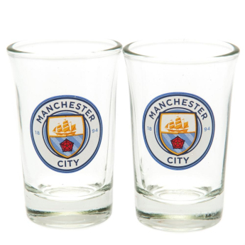 Manchester City чашка за алкохол 2pk Shot Glass Set