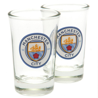 Manchester City чашка за алкохол 2pk Shot Glass Set