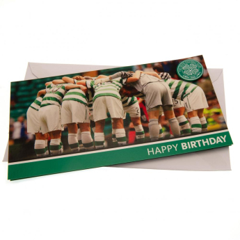 Celtic FC картичка за рожден ден Birthday Card Huddle