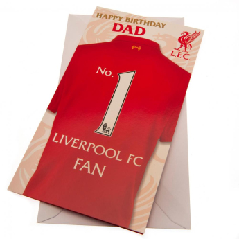Liverpool FC картичка за рожден ден Birthday Card Dad