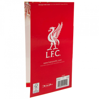 Liverpool FC картичка за рожден ден Birthday Card Dad