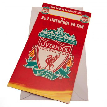 Liverpool FC картичка за рожден ден Birthday Card No 1 Fan