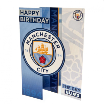 Manchester City картичка за рожден ден Birthday Card